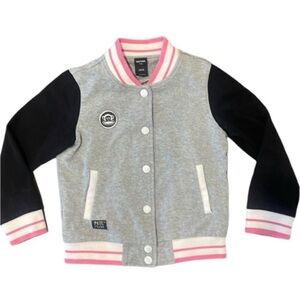 Paul Frank Girls Varsity Snap Jacket Small